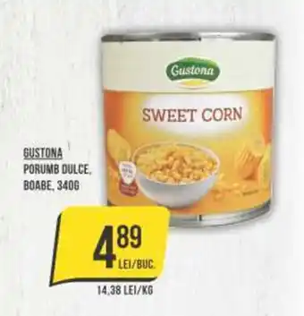 GUSTONA PORUMB DULCE, BOABE, 340G
