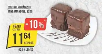 Mega Image GUSTURI ROMÂNESTI MINI AMANDINE, 220G Ofertă