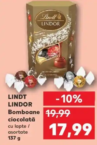 Kaufland LINDT LINDOR Bomboane ciocolată Ofertă