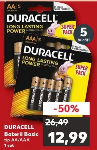 Kaufland DURACELL Baterii Basic Ofertă