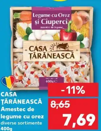 Kaufland CASA ŢĂRĂNEASCĂ Amestec de legume cu orez Ofertă