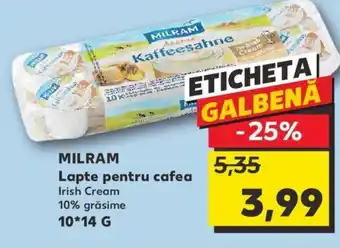 Kaufland MILRAM Lapte pentru cafea Ofertă