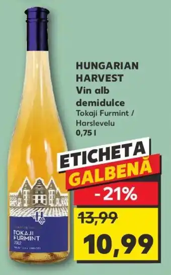 Kaufland HUNGARIAN HARVEST Vin alb demidulce Ofertă