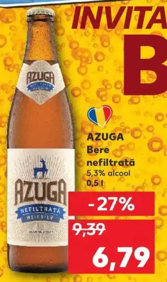 Kaufland AZUGA Bere nefiltrată Ofertă