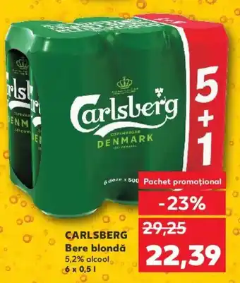 Kaufland CARLSBERG Bere blondă Ofertă