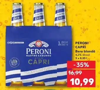 Kaufland PERONI CAPRI Bere blondă Ofertă