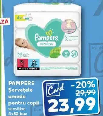 Kaufland PAMPERS Șervețele umede pentru copii Ofertă