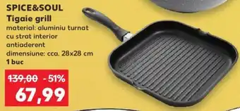 Kaufland SPICE&SOUL Tigaie grill Ofertă