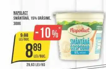 Mega Image NAPOLACT SMÂNTÂNĂ, 15% GRASIME,300G Ofertă