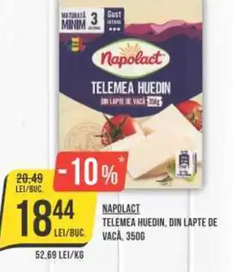 Mega Image NAPOLACT TELEMEA HUEDIN, DIN LAPTE DE VACA, 350G Ofertă