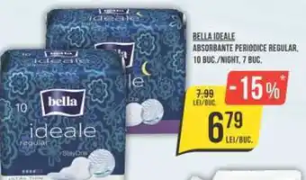 Mega Image BELLA IDEALE ABSORBANTE PERIODICE REGULAR, 10 BUC./NIGHT, 7 BUC. Ofertă
