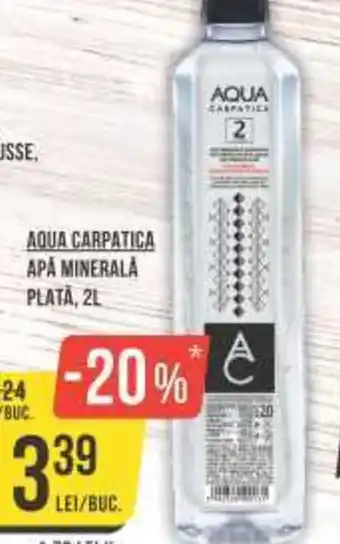 Mega Image AQUA CARPATICA APA MINERALĂ PLATA, 2L Ofertă