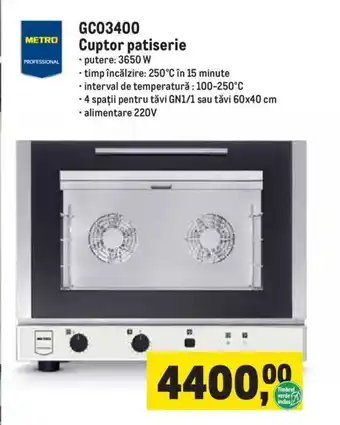 Metro GC03400 Cuptor patiserie Ofertă