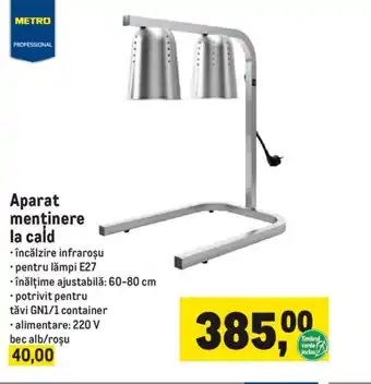 Aparat menţinere la cald