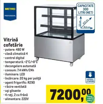 Metro Vitrină cofetărie Ofertă