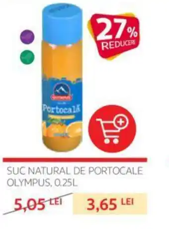 Auchan SUC NATURAL DE PORTOCALE OLYMPUS, 0.25L Ofertă
