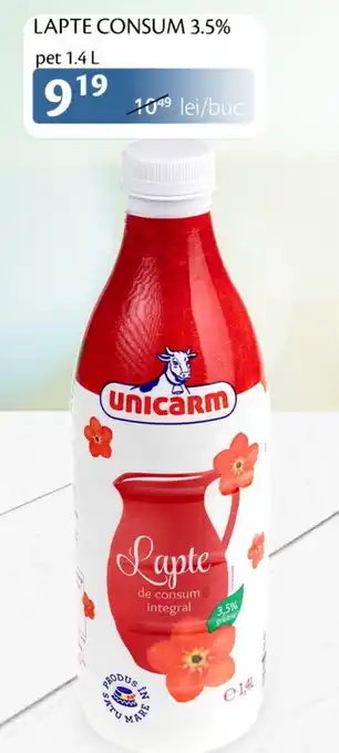 Unicarm LAPTE CONSUM 3.5% pet 1.4 L Ofertă