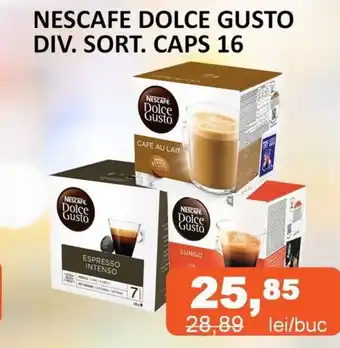Unicarm NESCAFE DOLCE GUSTO DIV. SORT. CAPS 16 Ofertă