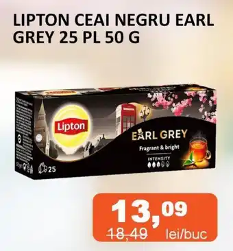 Unicarm LIPTON CEAI NEGRU EARL GREY 25 PL 50 G Ofertă