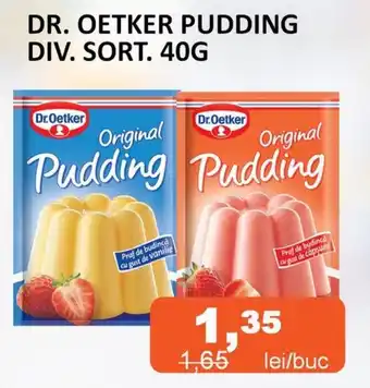 Unicarm DR. OETKER PUDDING DIV. SORT. 40G Ofertă