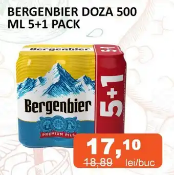 Unicarm BERGENBIER DOZA 500 ML 5+1 PACK Ofertă