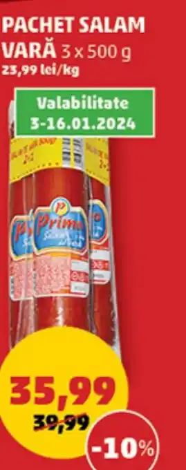 Penny PACHET SALAM VARĂ 3 x 500 g Ofertă