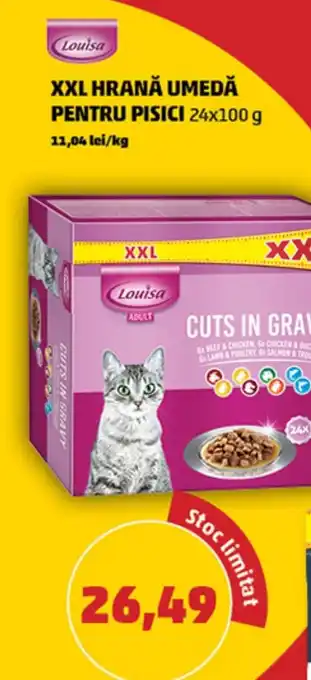 Penny XXL HRANĂ UMEDĂ PENTRU PISICI 24x100 g Ofertă