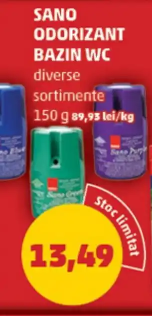 SANO ODORIZANT BAZIN WC
