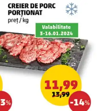 Penny CREIER DE PORC PORȚIONAT Ofertă