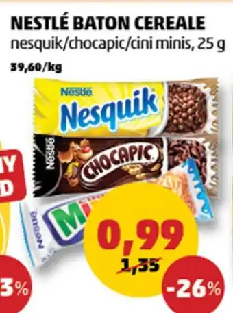 Penny NESTLÉ BATON CEREALE 25 g Ofertă
