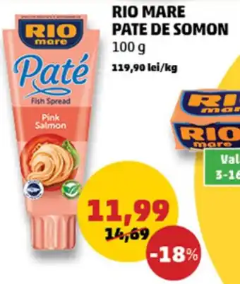 Penny RIO MARE PATE DE SOMON 100 g Ofertă
