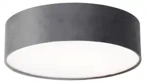 Favi Plafoniera moderna gri 40 cm cu interior auriu - drum Ofertă
