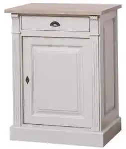 Favi Bufet cu 1 usa, 1 sertar, blat stejar, bas, colectia directoire cu finisaj dublu color Ofertă