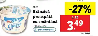 Lidl PILOS Brânzică proaspătă cu smântână Ofertă