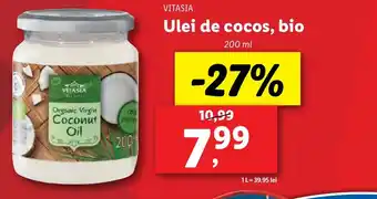 Lidl VITASIA Ulei de cocos, bio Ofertă