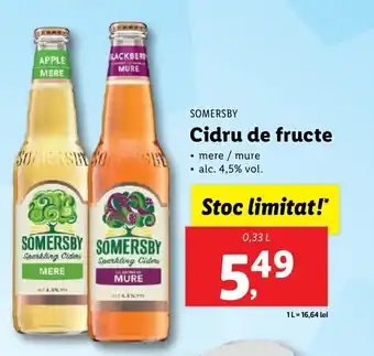 Lidl SOMERSBY Cidru de fructe Ofertă