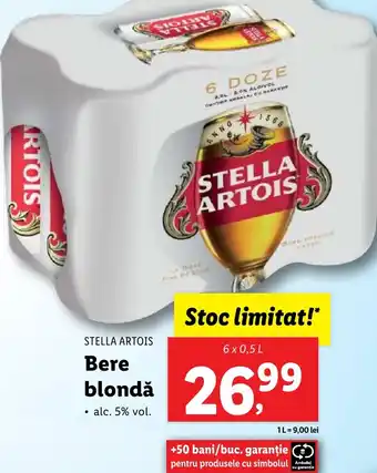 Lidl STELLA ARTOIS Bere blondă Ofertă