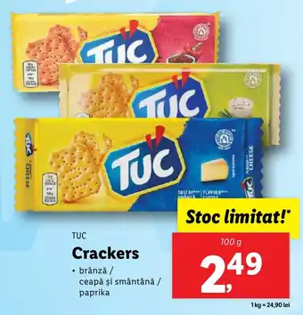 Lidl TUC Crackers Ofertă