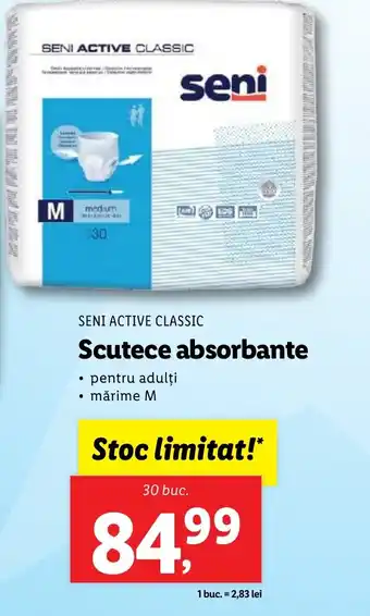 Lidl SENI ACTIVE CLASSIC Scutece absorbante Ofertă