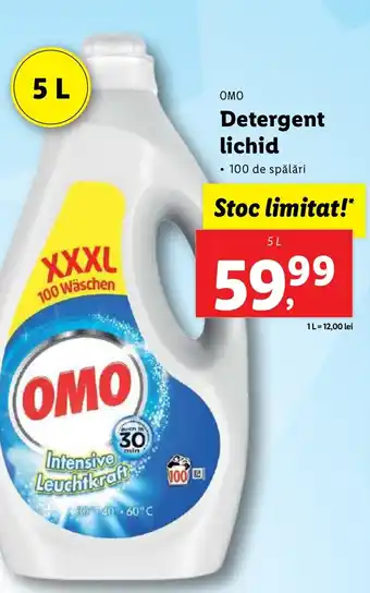 Lidl OMO Detergent lichid Ofertă
