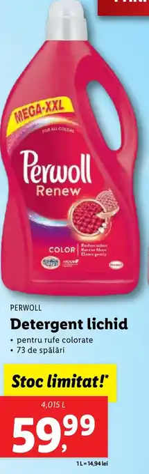 Lidl PERWOLL Detergent lichid Ofertă