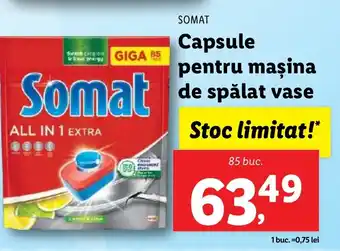 SOMAT Capsule pentru maşina de spălat vase