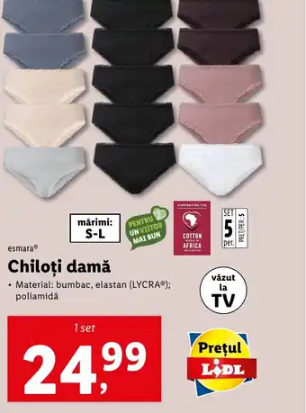 Lidl esmara® Chiloţi damă Ofertă
