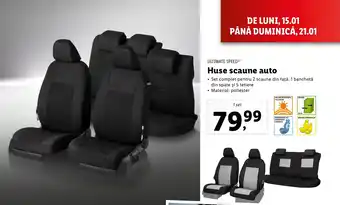 Lidl ULTIMATE SPEED® Huse scaune auto Ofertă
