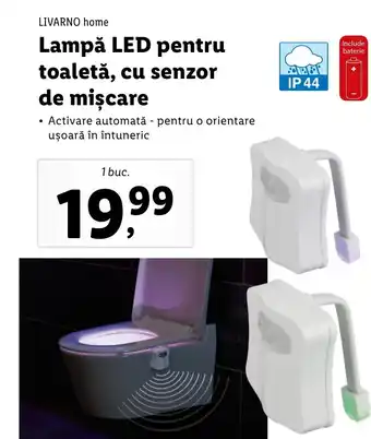 Lidl LIVARNO home Lampă LED pentru toaletă, cu senzor de mişcare Ofertă