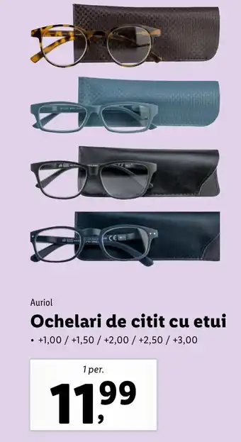 Lidl Auriol Ochelari de citit cu etui Ofertă