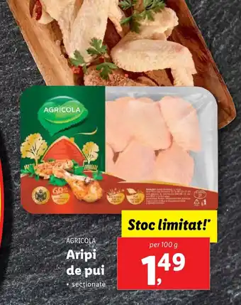 Lidl AGRICOLA Aripi de pui Ofertă