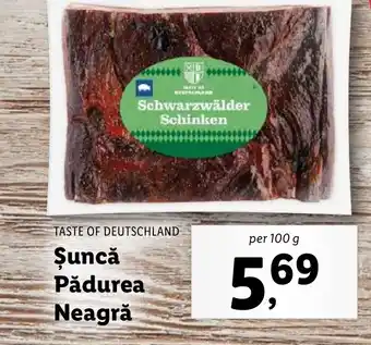 Lidl TASTE OF DEUTSCHLAND Şuncă Pădurea Neagră Ofertă