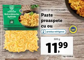 Lidl TASTE OF DEUTSCHLAND Paste proaspete сu ou Ofertă
