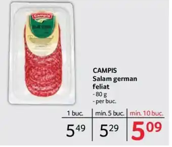 Selgros CAMPIS Salam german feliat Ofertă